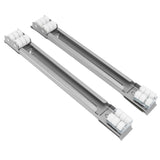 Heavy Duty Extensible Appliance Roller Load Bearing 300KG Universal Wheels Base Appliance Slider for Washer Furniture Silver - Rear View