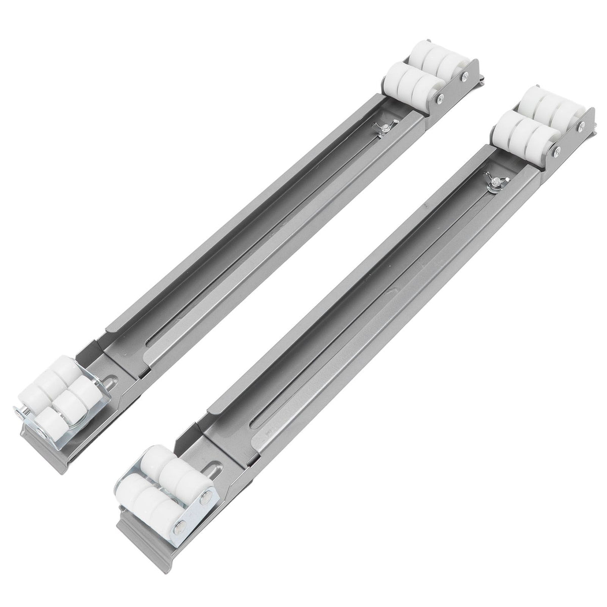 Heavy Duty Extensible Appliance Roller Load Bearing 300KG Universal Wheels Base Appliance Slider for Washer Furniture Silver