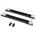 Heavy Duty Extensible Appliance Roller Load Bearing 300KG Universal Wheels Base Appliance Slider for Washer Furniture Black