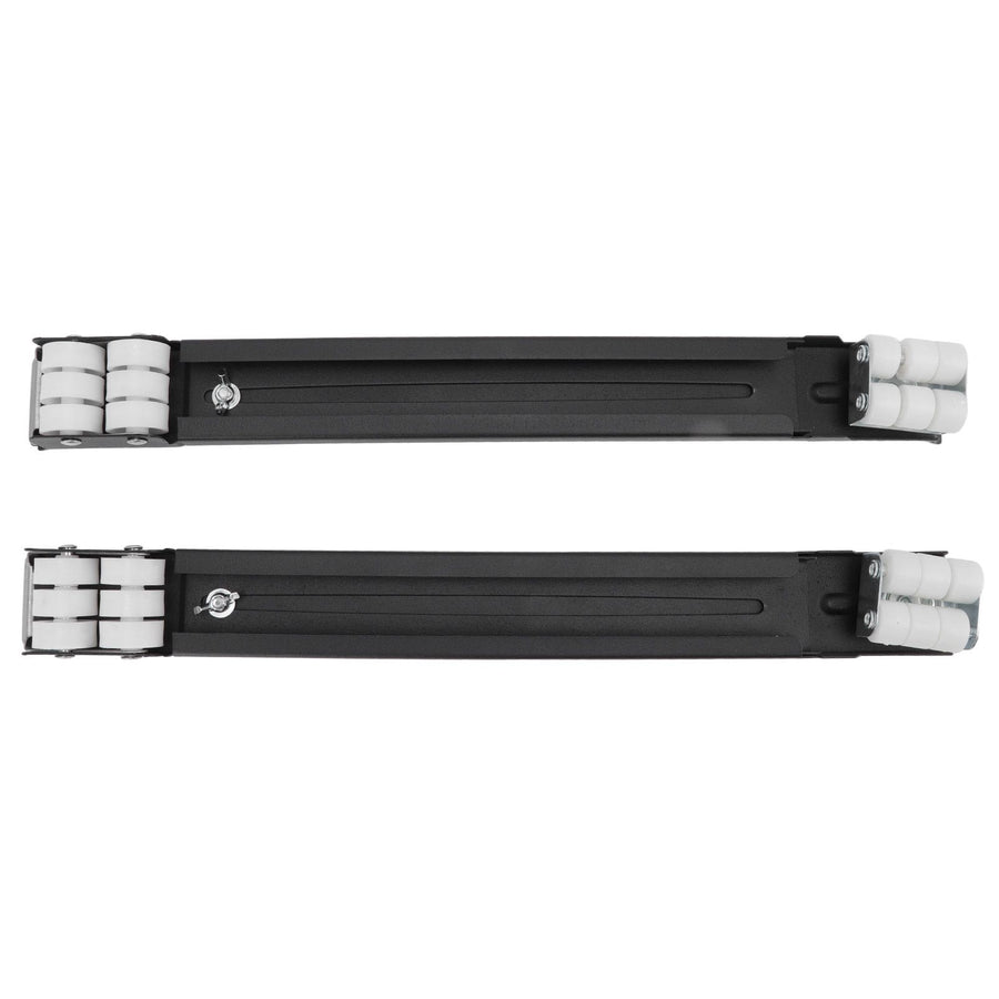Heavy Duty Extensible Appliance Roller Load Bearing 300KG Universal Wheels Base Appliance Slider for Washer Furniture Black