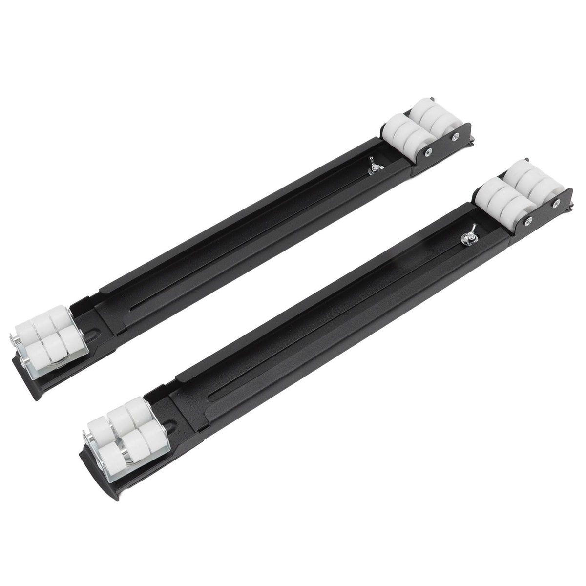 Heavy Duty Extensible Appliance Roller Load Bearing 300KG Universal Wheels Base Appliance Slider for Washer Furniture Black