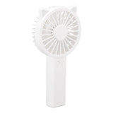 Handheld Mini Fan 3 Different Wind Speeds USB Charging Low Noise Small Fan with Light for Office Dormitory Home - Front View