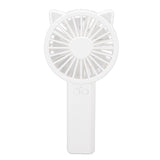 Handheld Mini Fan 3 Different Wind Speeds USB Charging Low Noise Small Fan with Light for Office Dormitory Home