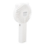 Handheld Mini Fan 3 Different Wind Speeds USB Charging Low Noise Small Fan with Light for Office Dormitory Home