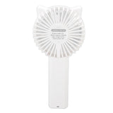 Handheld Mini Fan 3 Different Wind Speeds USB Charging Low Noise Small Fan with Light for Office Dormitory Home