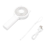 Handheld Mini Fan 3 Different Wind Speeds USB Charging Low Noise Small Fan with Light for Office Dormitory Home - Extra Image