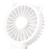 Handheld Mini Fan 3 Different Wind Speeds USB Charging Low Noise Small Fan with Light for Office Dormitory Home