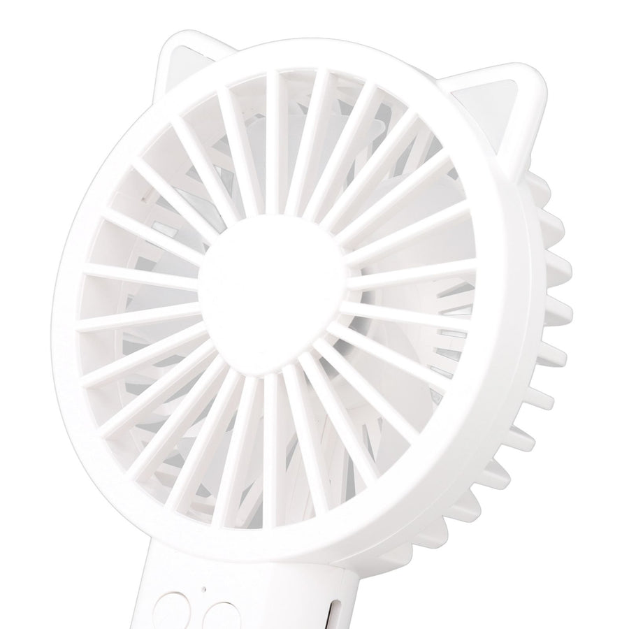 Handheld Mini Fan 3 Different Wind Speeds USB Charging Low Noise Small Fan with Light for Office Dormitory Home