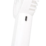 Handheld Mini Fan 3 Different Wind Speeds USB Charging Low Noise Small Fan with Light for Office Dormitory Home