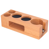 Coffee Tamper Holder Multifunction Food Safe Wooden Coffee Tamping Station for Coffee Lovers