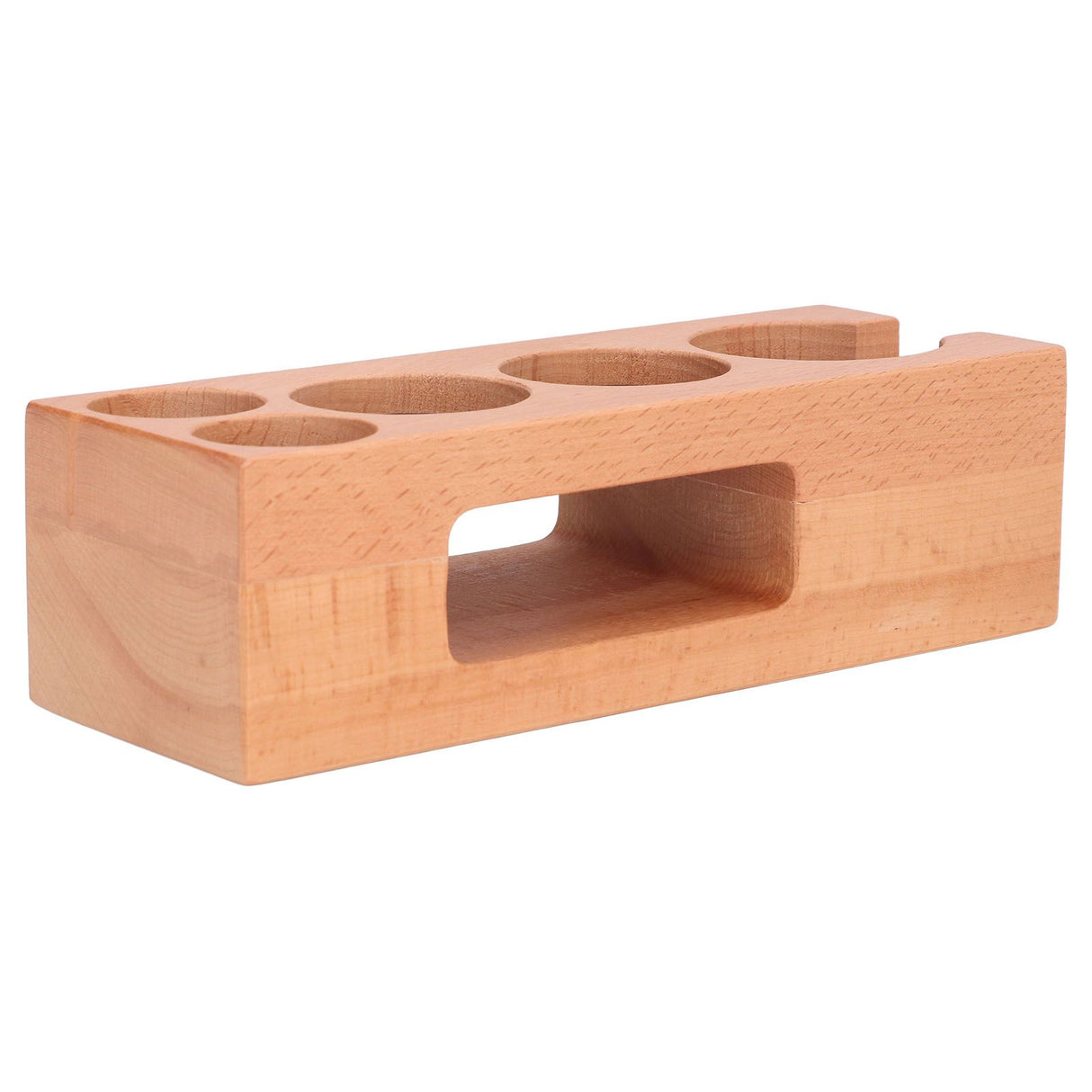 Coffee Tamper Holder Multifunction Food Safe Wooden Coffee Tamping Station for Coffee Lovers