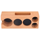 Coffee Tamper Holder Multifunction Food Safe Wooden Coffee Tamping Station for Coffee Lovers