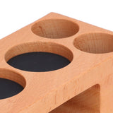 Coffee Tamper Holder Multifunction Food Safe Wooden Coffee Tamping Station for Coffee Lovers - Extra Image