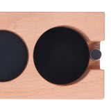 Coffee Tamper Holder Multifunction Food Safe Wooden Coffee Tamping Station for Coffee Lovers