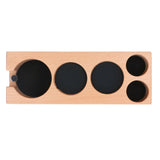 Wood Coffee Filter Tamper Holder Multifunction Wooden Coffee Tamper Mat for 2.3in Coffee Machine Handle Bracket