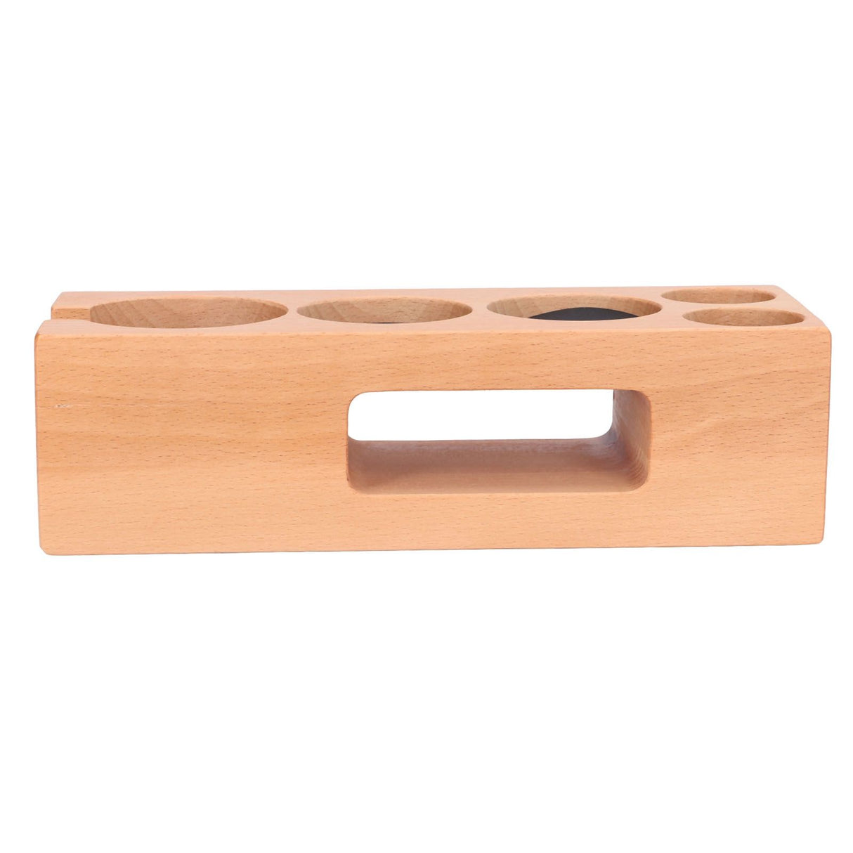 Wood Coffee Filter Tamper Holder Multifunction Wooden Coffee Tamper Mat for 2.3in Coffee Machine Handle Bracket