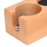 Wood Coffee Filter Tamper Holder Multifunction Wooden Coffee Tamper Mat for 2.3in Coffee Machine Handle Bracket