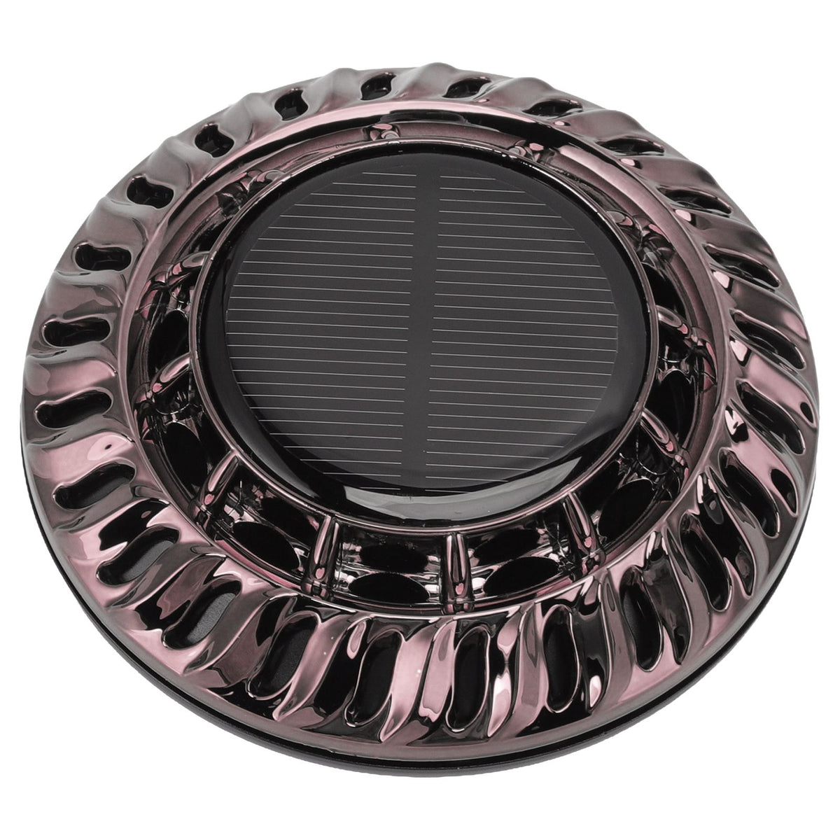 Solar Car Perfume Diffuser Automatic Rotating Decorative Car Aromatherapy Machine for Office Home Silver Black