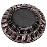 Solar Car Perfume Diffuser Automatic Rotating Decorative Car Aromatherapy Machine for Office Home Silver Black