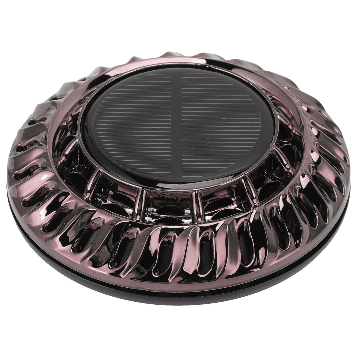 Solar Car Perfume Diffuser Automatic Rotating Decorative Car Aromatherapy Machine for Office Home Silver Black