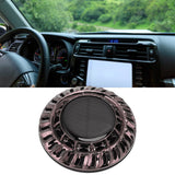 Solar Car Perfume Diffuser Automatic Rotating Decorative Car Aromatherapy Machine for Office Home Silver Black - Extra Image