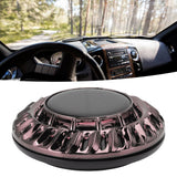 Solar Car Perfume Diffuser Automatic Rotating Decorative Car Aromatherapy Machine for Office Home Silver Black - Extra Image