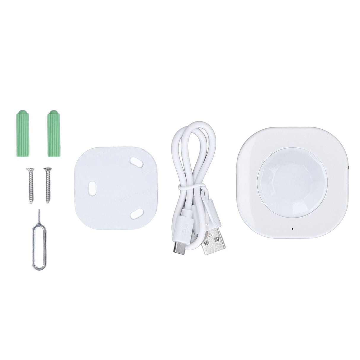 Smart Motion Sensor Square Battery Powered WiFi Infrared Body Sensor with Mobile APP Alarm for Home
