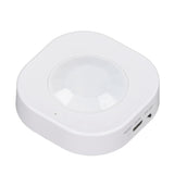 Smart Motion Sensor Square Battery Powered WiFi Infrared Body Sensor with Mobile APP Alarm for Home - Rear View