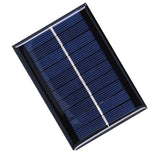 1W 5V Solar Panel Polycrystalline Silicon Solar Epoxy Sheet for Ships Airplanes Outdoor Solar Light - Side View