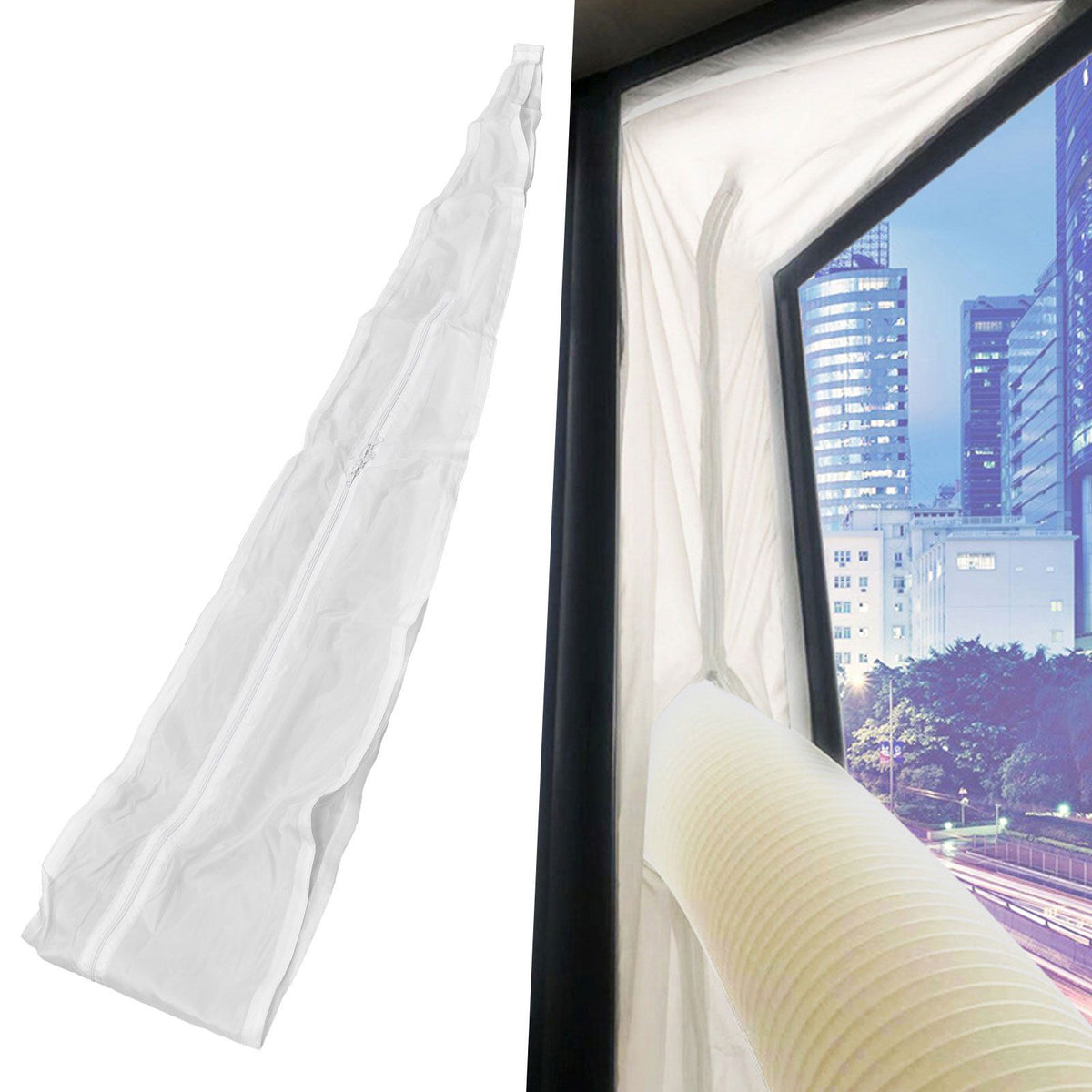 Portable Mobile Air Conditioner Window Seal Accessories Window Sealing Cloth Soft Sealing Baffle4 m / 13.1ft