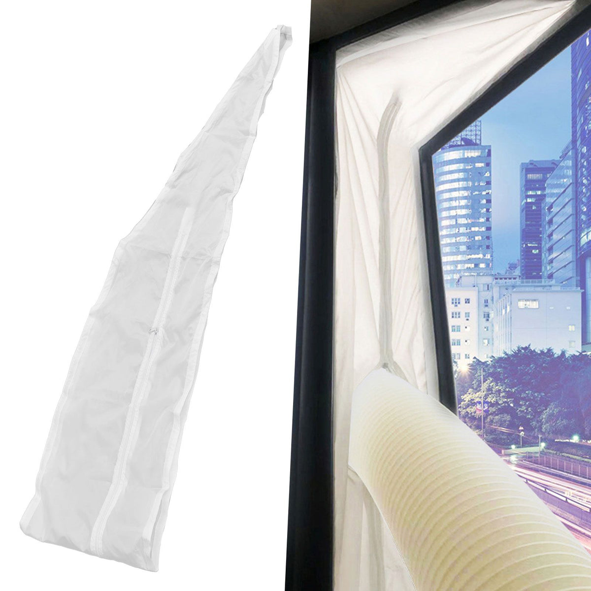 Portable Mobile Air Conditioner Window Seal Accessories Window Sealing Cloth Soft Sealing Baffle3 m / 9.8ft