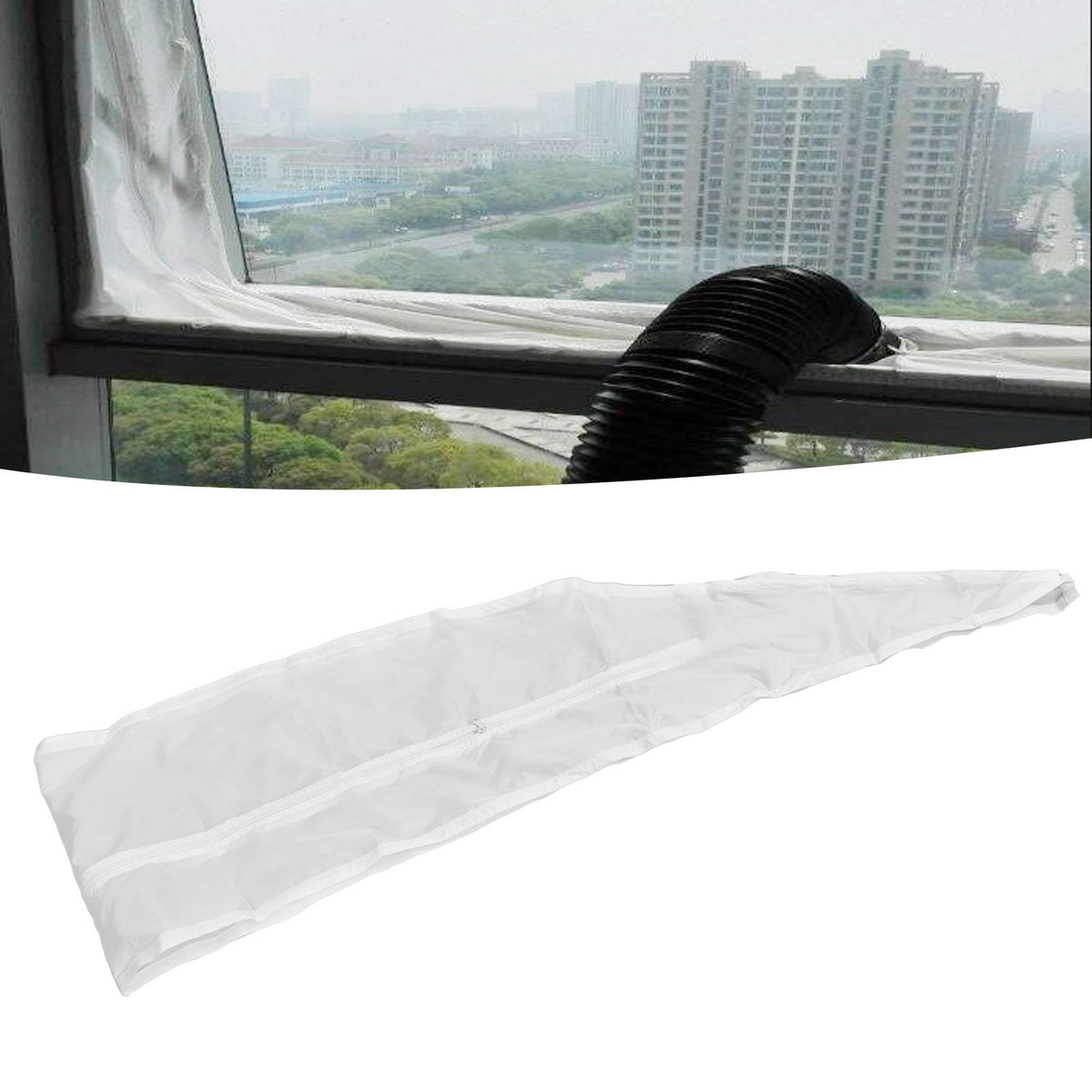 Portable Mobile Air Conditioner Window Seal Accessories Window Sealing Cloth Soft Sealing Baffle3 m / 9.8ft