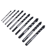 10 Pcs Masonry Drill Bits Set Industrial Strength Carbide Tips with Storage Case for Tile Brick Cement Concrete