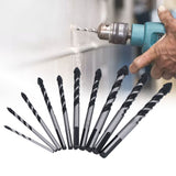 10 Pcs Masonry Drill Bits Set Industrial Strength Carbide Tips with Storage Case for Tile Brick Cement Concrete