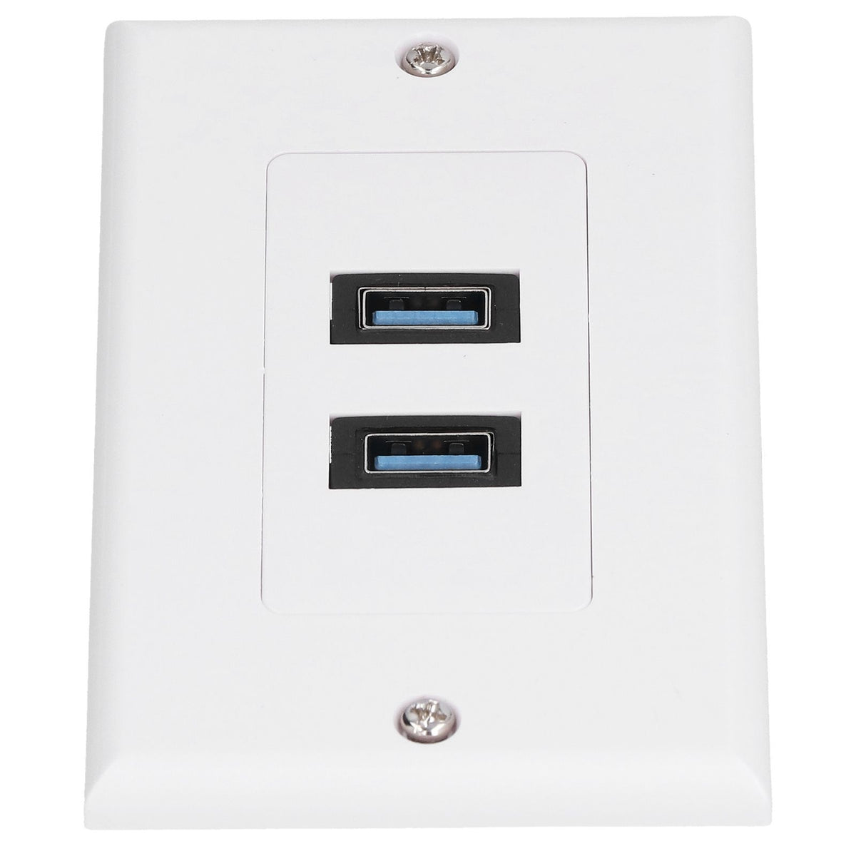 USB 3.0 Wall Plate Data Transmission 2 Port USB 3.0 Component Composite Wall Panel for Charging
