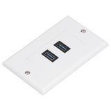 USB 3.0 Wall Plate Data Transmission 2 Port USB 3.0 Component Composite Wall Panel for Charging