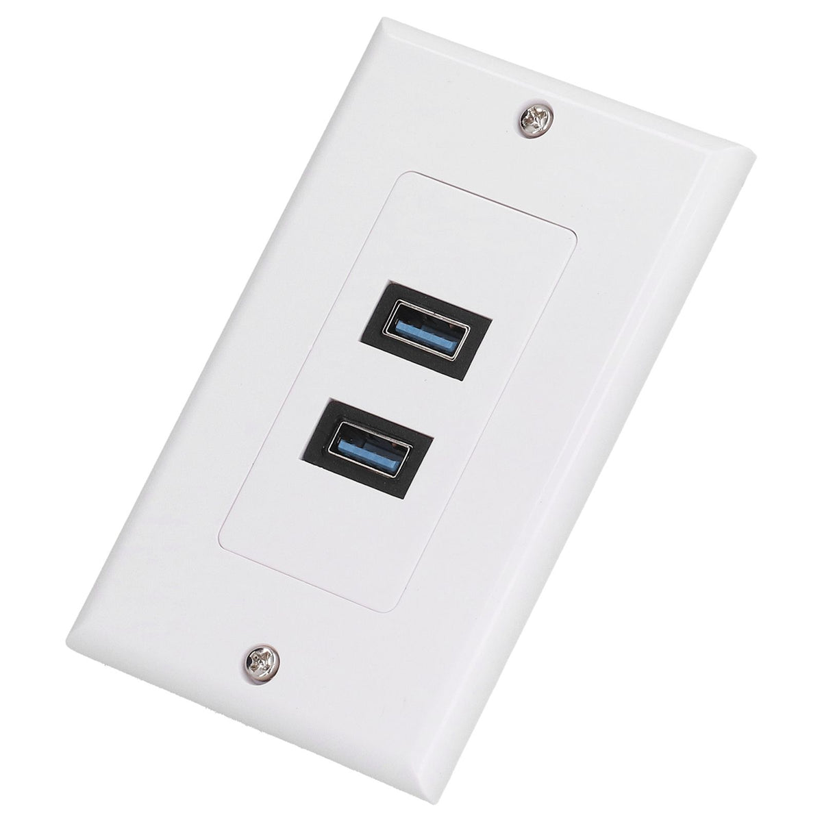 USB 3.0 Wall Plate Data Transmission 2 Port USB 3.0 Component Composite Wall Panel for Charging