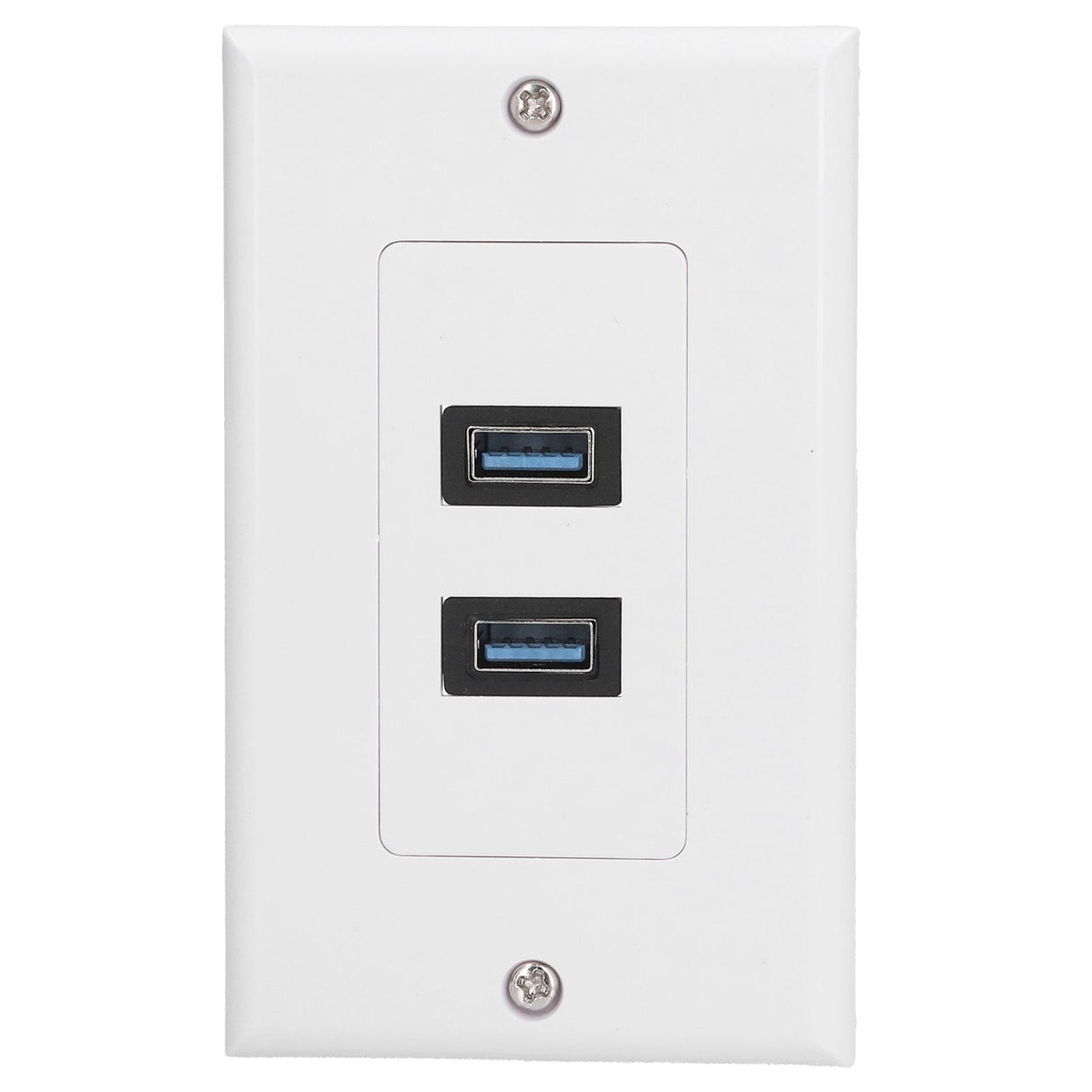 USB 3.0 Wall Plate Data Transmission 2 Port USB 3.0 Component Composite Wall Panel for Charging