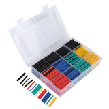530pcs Heat Shrink Tubing Kit Electrical Colorful Wire Shrink Wrap Tubing Assortment - Low Angle