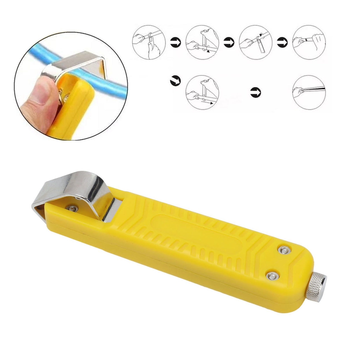 Cable Stripping Knife Stainless Steel Coaxial Wire Knife Stripper for Wire Stripping Tool