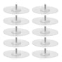 10PCS Strong Adhesive Disc Punch Free Waterproof Silicone Sticky Plate for Handle Clothes Hook Connection