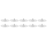 10PCS Strong Adhesive Disc Punch Free Waterproof Silicone Sticky Plate for Handle Clothes Hook Connection
