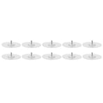 10PCS Strong Adhesive Disc Punch Free Waterproof Silicone Sticky Plate for Handle Clothes Hook Connection