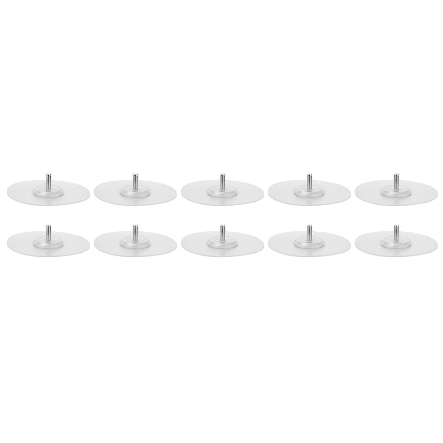 10PCS Strong Adhesive Disc Punch Free Waterproof Silicone Sticky Plate for Handle Clothes Hook Connection
