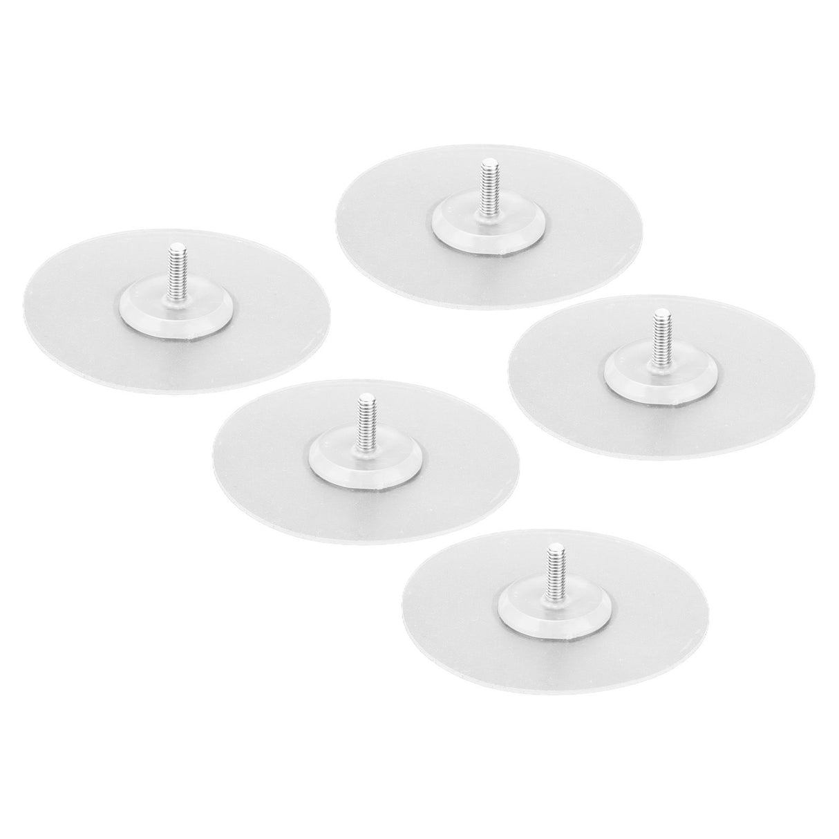 10PCS Strong Adhesive Disc Punch Free Waterproof Silicone Sticky Plate for Handle Clothes Hook Connection
