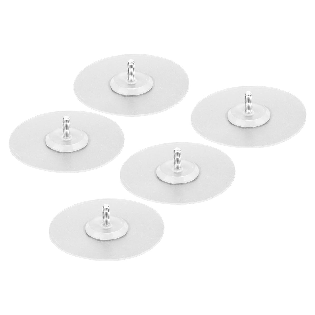 10PCS Strong Adhesive Disc Punch Free Waterproof Silicone Sticky Plate for Handle Clothes Hook Connection