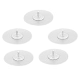 10PCS Strong Adhesive Disc Punch Free Waterproof Silicone Sticky Plate for Handle Clothes Hook Connection