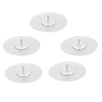 10PCS Strong Adhesive Disc Punch Free Waterproof Silicone Sticky Plate for Handle Clothes Hook Connection