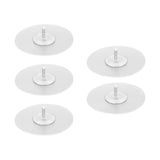 10PCS Strong Adhesive Disc Punch Free Waterproof Silicone Sticky Plate for Handle Clothes Hook Connection