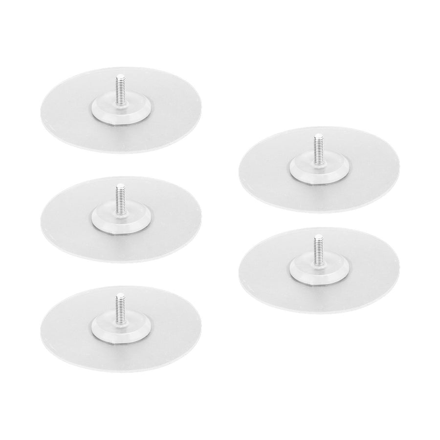 10PCS Strong Adhesive Disc Punch Free Waterproof Silicone Sticky Plate for Handle Clothes Hook Connection